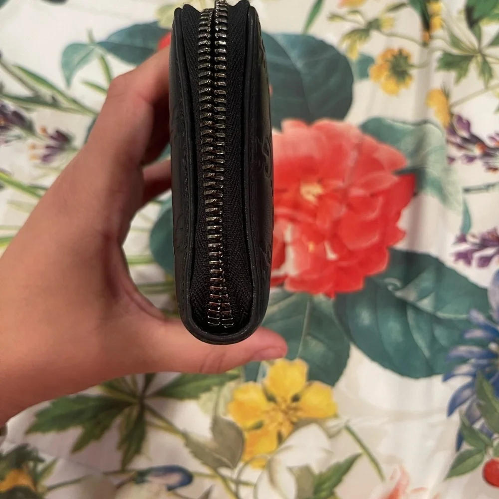 Gucci Black Leather Wallet with Red and Green Stripe - Picture 5 of 9